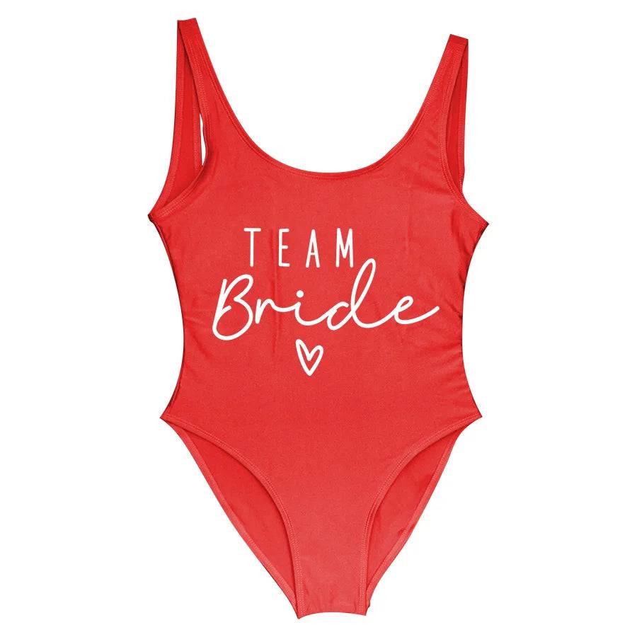 
                  
                    S-3XL Gold Print Team Bride One-Piece Swimsuit Squad Women Swimwear Bachelorette Party Swimsuit Summer Beatchwear Bathing Suit
                  
                