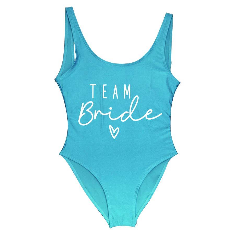 
                  
                    S-3XL Gold Print Team Bride One-Piece Swimsuit Squad Women Swimwear Bachelorette Party Swimsuit Summer Beatchwear Bathing Suit
                  
                