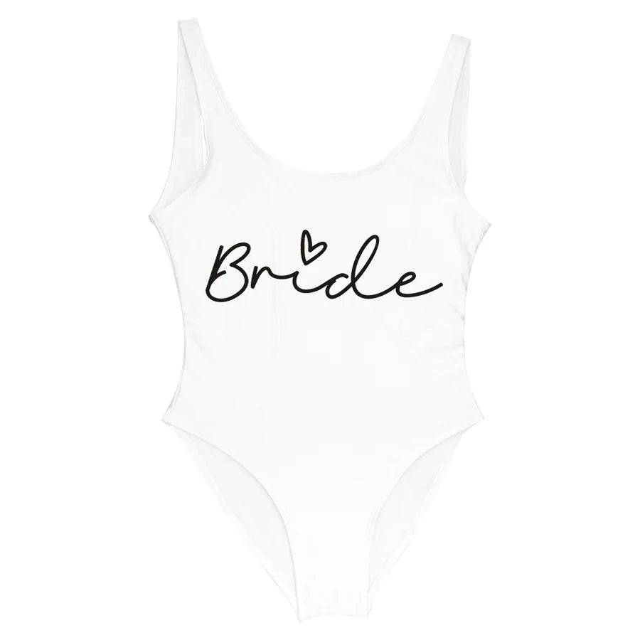 
                  
                    S-3XL Gold Print Team Bride One-Piece Swimsuit Squad Women Swimwear Bachelorette Party Swimsuit Summer Beatchwear Bathing Suit
                  
                