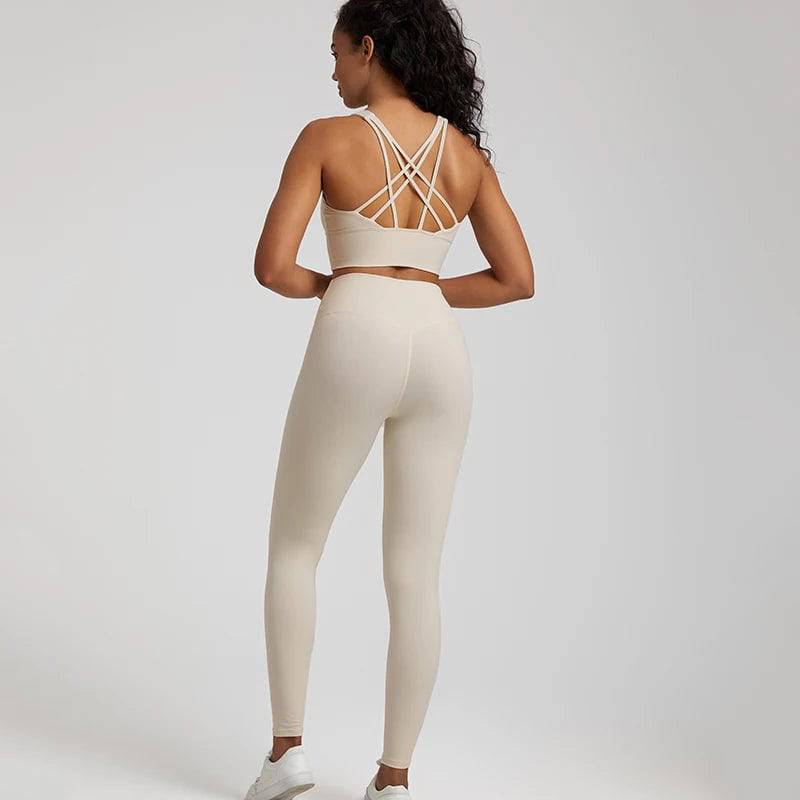 
                  
                    2 Piece Buttery Soft Yoga Set Women Sportswear Workout Outfit Gym Clothing Strappy Sports Bra High Waist Leggings Sports Suits
                  
                