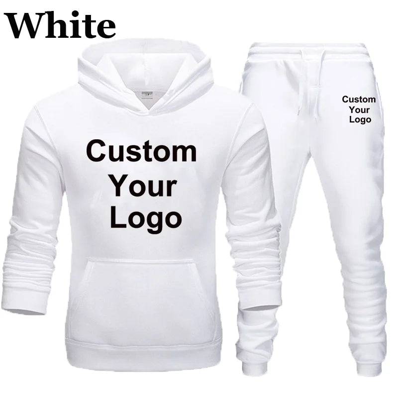 
                  
                    Custom Your Logo Hoodies Pants 2Pcs/Sets Sweatshirt Sweatpants Male Gyms Fitness Tops Trousers Joggers Sportswear Tracksuits
                  
                