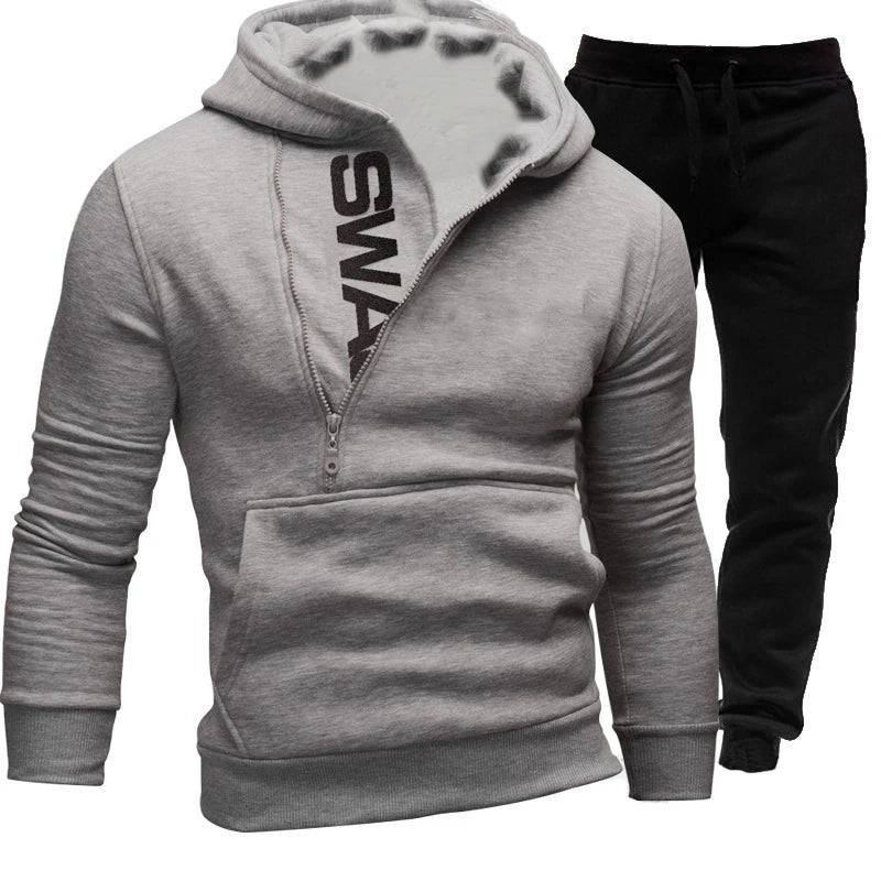 
                  
                    New Fashion Letter Printed Mens Tracksuit Zipper Hoodie Suits Two Pieces Set Jogging Suit Sports Wear
                  
                