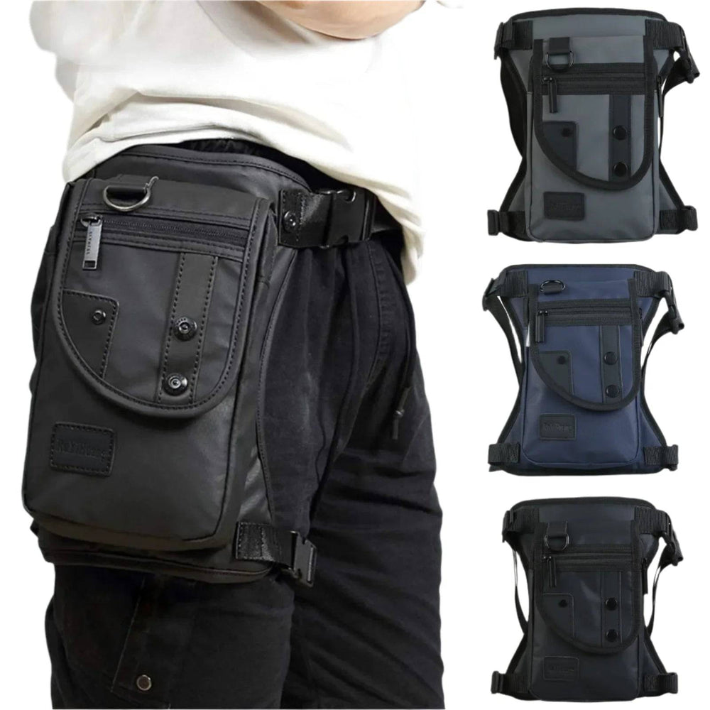 Men Nylon Drop Legs Bags Fashion Hip Waist Pack Thigh Bum Packs Multifunction Tactical Riding Male Shoulder Messenger Bag