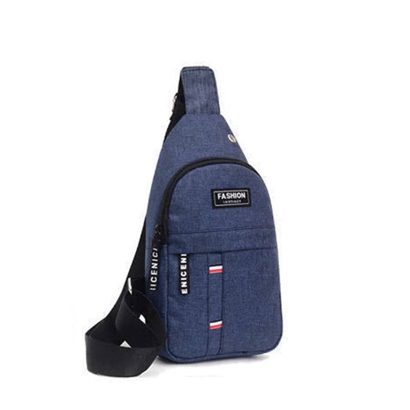 
                  
                    Polarshe Men Chest Bag Business Waterproof Crossbody Bag Casual Canvas Waist Bags Multifunction Travel Bag Black Shoulder Purse
                  
                