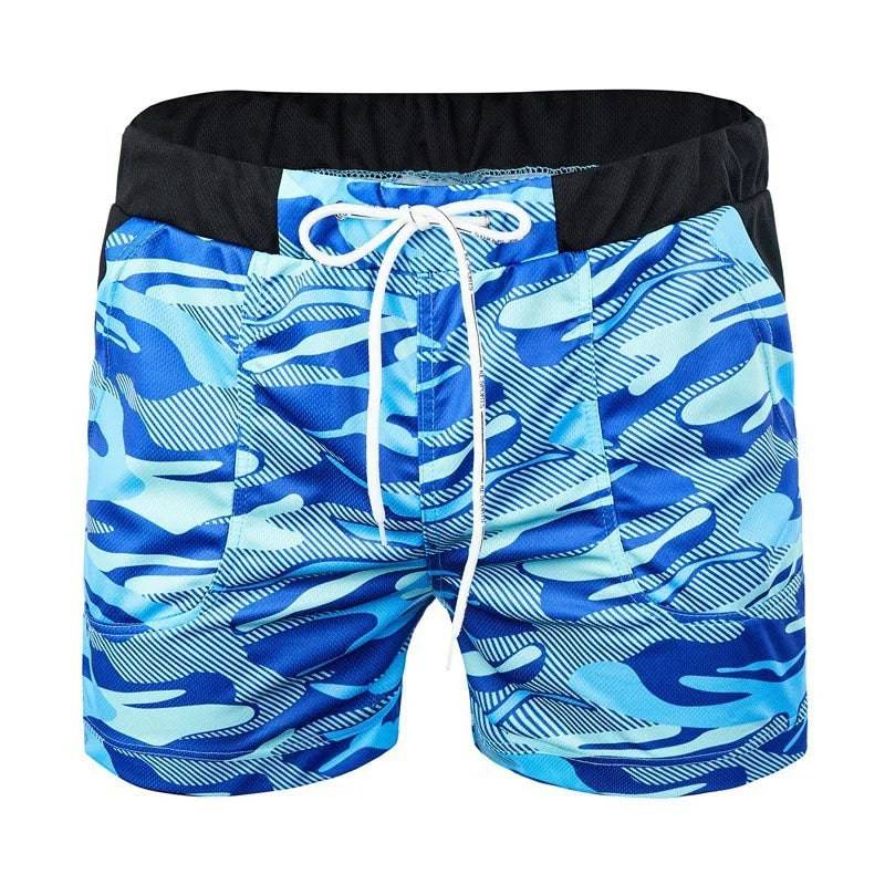 
                  
                    Summer Mens Swimwear Basic Shorts Swimming Trunk Surf Camo Beach Shorts with Pockets Men Handsome Swimwear
                  
                