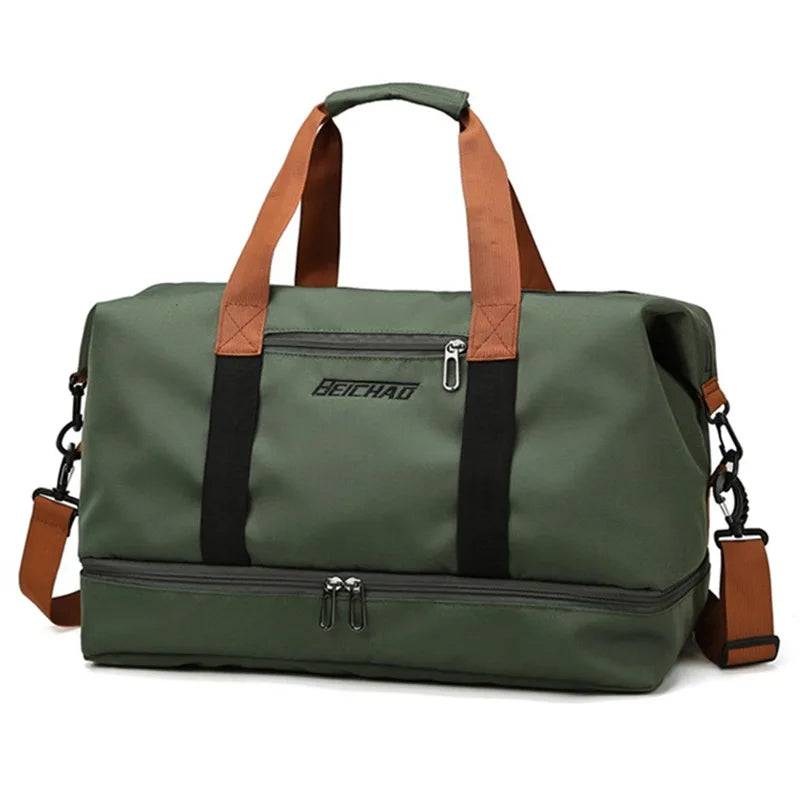 
                  
                    Fashion Travel Bags For Women Large Capacity Men's Sports bag Waterproof Weekend Sac Voyage Female Messenger Bag Dry And Wet
                  
                