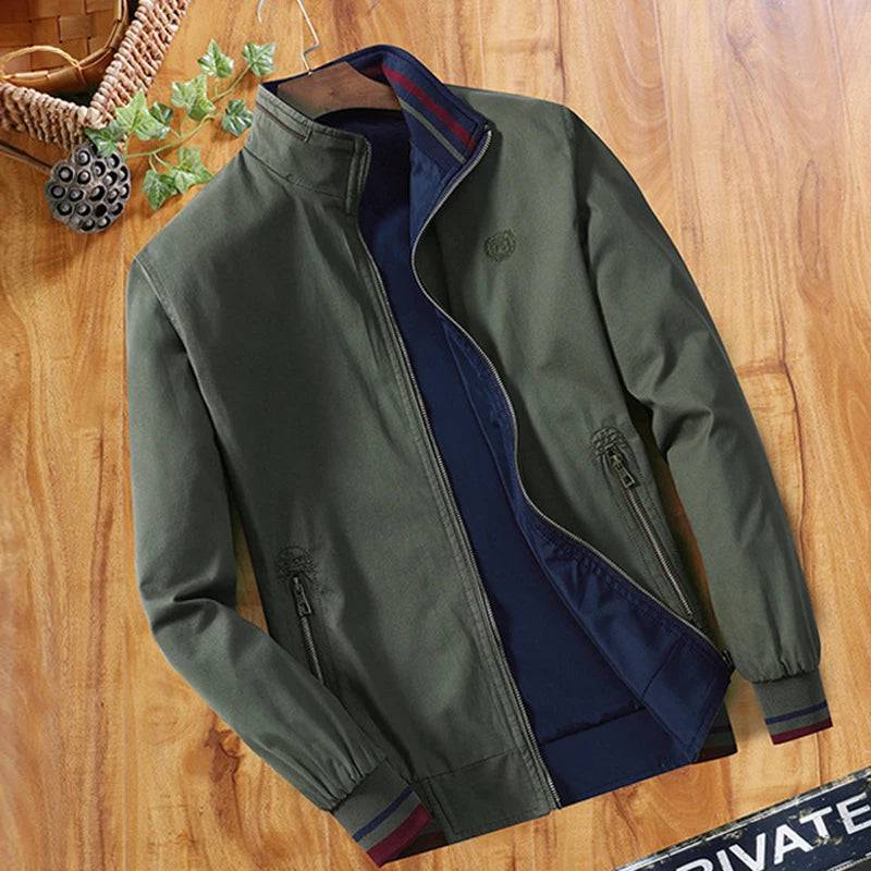 
                  
                    Spring Autumn Men's Lightweight Jacket Casual Men Stand Collar Windbreaker Work Wear Coats Men Cotton Business Jackets Clothing
                  
                