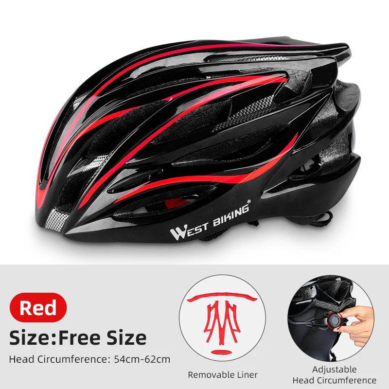 
                  
                    WEST BIKING Ultralight Bicycle Helmet Breathable Safety MTB Road Bike Helmets Men Racing Outdoor Protection Cycling Equipment
                  
                