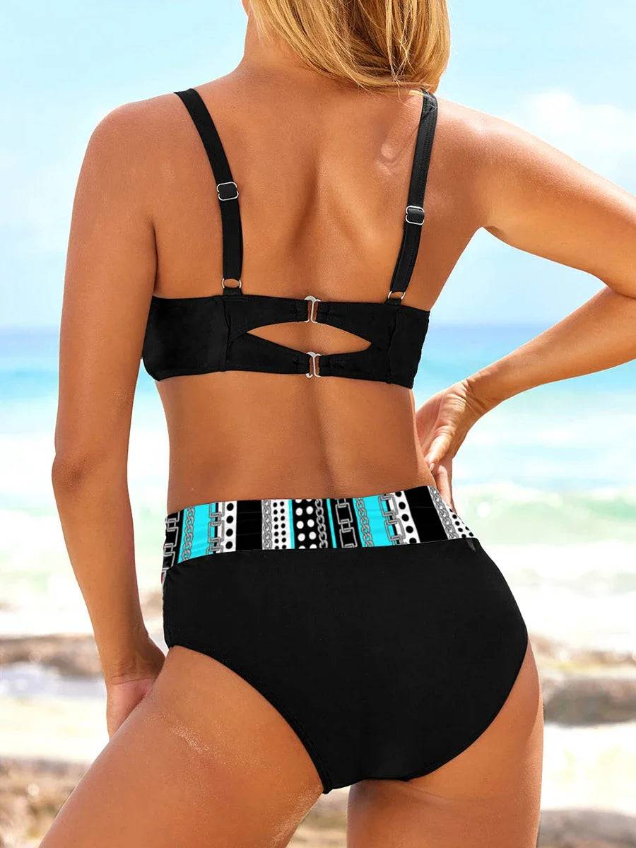 
                  
                    2024 Bikini Set High Waist Swimwear Women Vintage Swimsuit Female Beachwear Summer Push Up Bathing Suit Swimming Bathers
                  
                