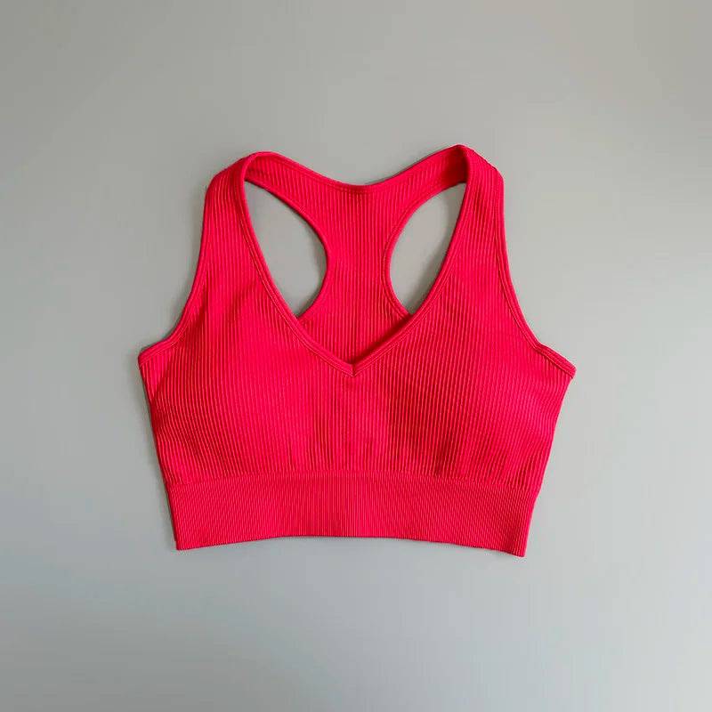 
                  
                    Seamless Sports Bra Women's Cropped Tank Top Sexy Breathable Yoga Top Padded Running Vest Athletic Sportswear
                  
                