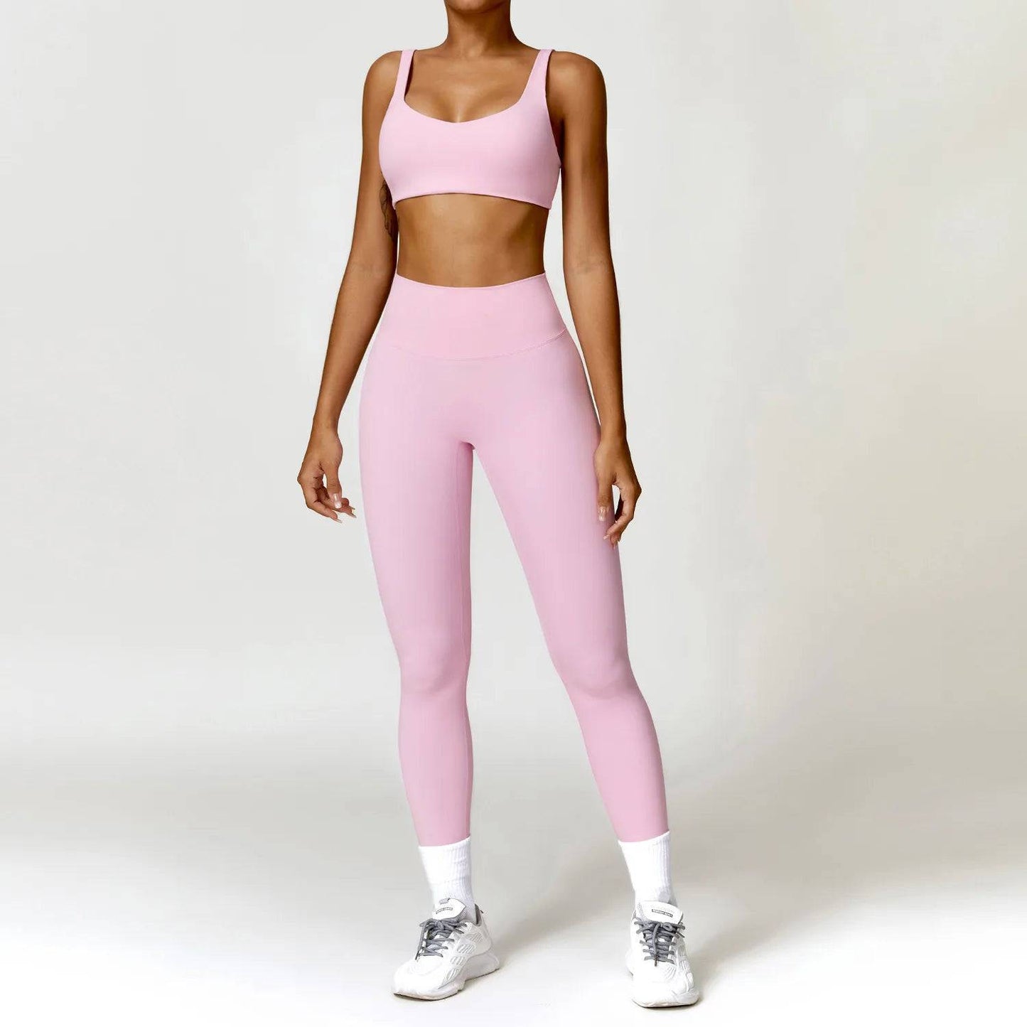 
                  
                    Women Tracksuit Yoga Set 2PCS Sportswear Workout Clothes Athletic Wear Gym Legging Fitness Bra Crop Top Long Sleeve Sports Suits
                  
                