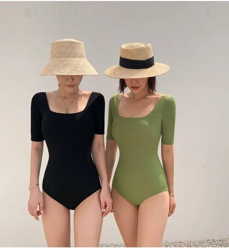 
                  
                    2023 New Korea Sexy Mesh Cut Hollow Out High Waist Swimsuit Lady Monokini One Piece Swimwear Women Swim Bath Suit
                  
                