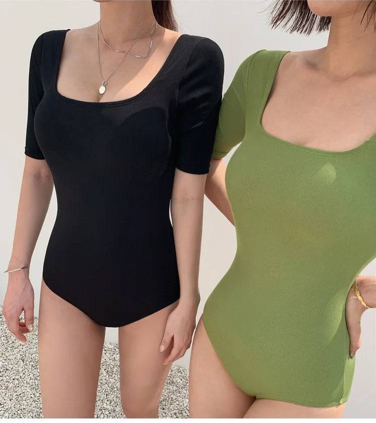 
                  
                    2023 New Korea Sexy Mesh Cut Hollow Out High Waist Swimsuit Lady Monokini One Piece Swimwear Women Swim Bath Suit
                  
                