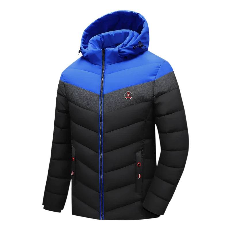 Winter Men's Warm Parkas Fashion Men Cotton Thicken Windbreaker Hooded Jackets Male Waterproof Padded Coats Clothing