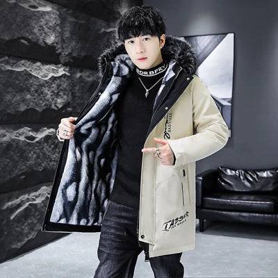 
                  
                    DIMUSI Winter Men's Long Jacket Fashion Male Thermal Parkas Coats Casual Men Classic Fur Collar Warm Padded Jackets Clothing
                  
                