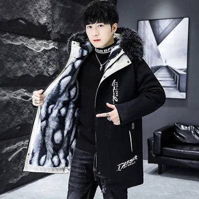 
                  
                    DIMUSI Winter Men's Long Jacket Fashion Male Thermal Parkas Coats Casual Men Classic Fur Collar Warm Padded Jackets Clothing
                  
                