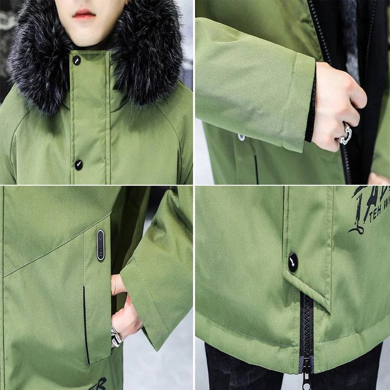 
                  
                    DIMUSI Winter Men's Long Jacket Fashion Male Thermal Parkas Coats Casual Men Classic Fur Collar Warm Padded Jackets Clothing
                  
                