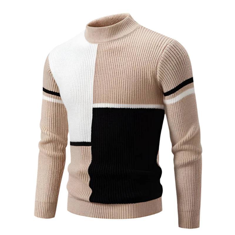 Autumn Winter Men's Cotton Sweaters Fashion Men O-Neck Knitting Warm Cashmere Turtleneck Pullover Men Classic Sweaters Clothing