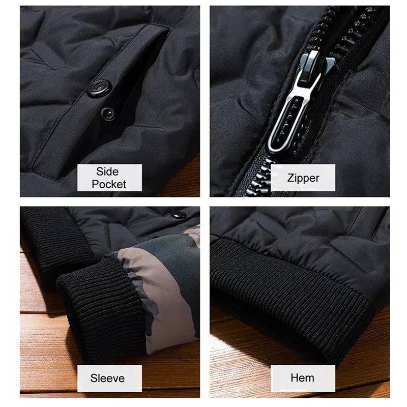 
                  
                    DIMUSI Winter Men Bomber Jacket Casual Cotton Thick Warm Parkas Coats Male Thermal Outwear Windbreaker Jackets Clothing 4XL
                  
                