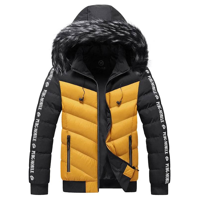 DIMUSI Winter Men's Padded Jacket Fashion Men Cotton Thick Warm Parkas Casual Windbreaker Thermal Hooded Coats Mens Clothing