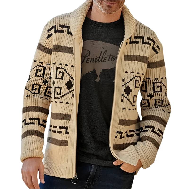 Winter Men's Cardigan Sweaters Fashion Male Knitted Sweater Thermal Warm Coats Casual Man Cashmer Lapel Knitted Jackets Clothing