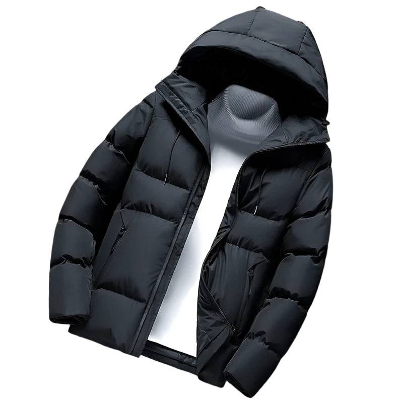 DIMUSI Winter Men's Jacket Fashion Man Cotton Thick Warm Hooded Parkas Casual Outwear Thermal Sportwear Jackets Men Clothing