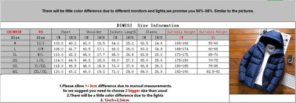 
                  
                    DIMUSI Winter Men's Jacket Fashion Man Cotton Thick Warm Hooded Parkas Casual Outwear Thermal Sportwear Jackets Men Clothing
                  
                