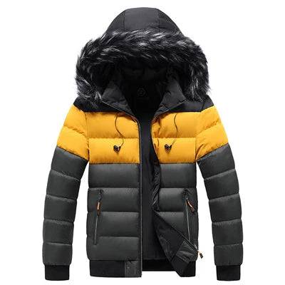 
                  
                    DIMUSI Winter Men's Thick Warm Jackets Men Fur Collar Parkas Windbreaker Hooded Coats Casual Outwear Thermal Jacket Man Clothing
                  
                