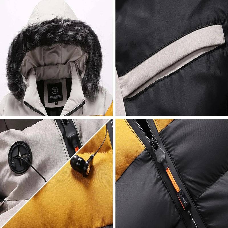 
                  
                    DIMUSI Winter Men's Thick Warm Jackets Men Fur Collar Parkas Windbreaker Hooded Coats Casual Outwear Thermal Jacket Man Clothing
                  
                