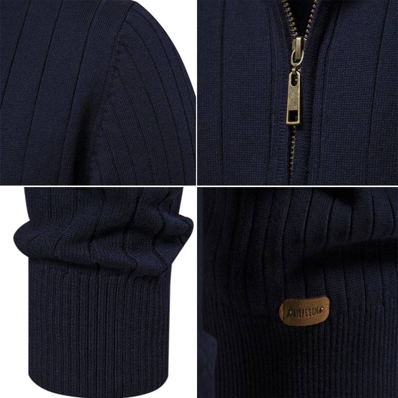 
                  
                    DIMUSI Winter Men's Zipper Pullover Sweater Casual Man Stand Collar Warm Turtleneck  Men Classic Sweaters Knitwear Clothing
                  
                