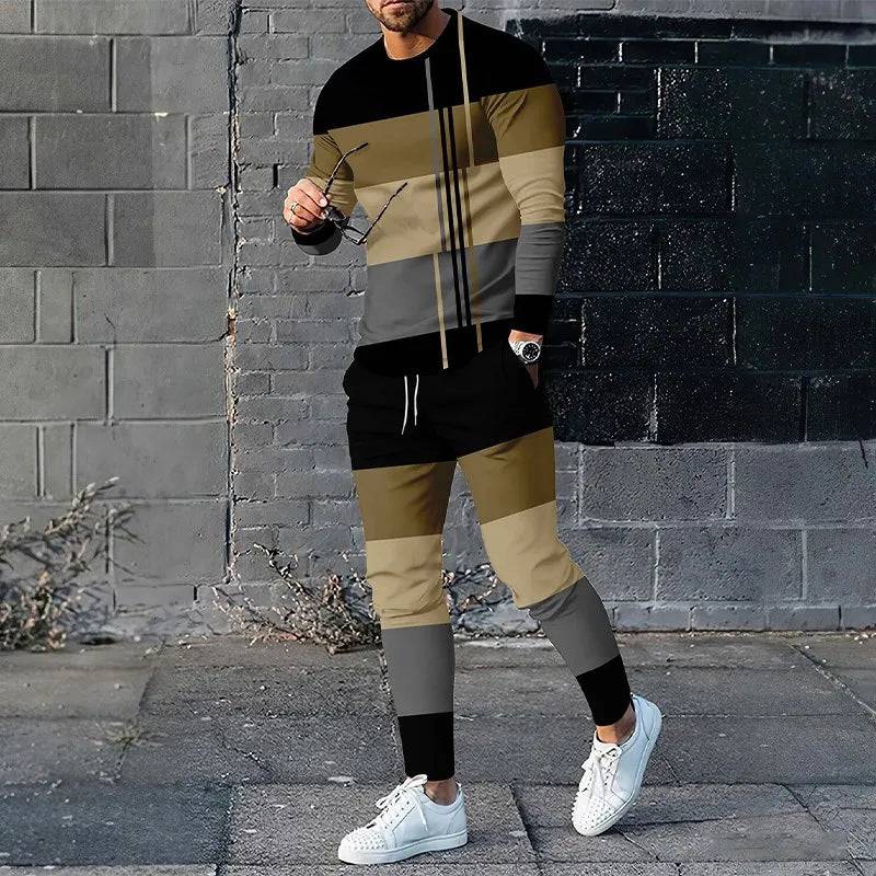 
                  
                    Trendy Designer Clothes 3D Print Oversize Suit Men Casual Long Sleeve Trousers Sport Tracksuit Graphic T Shirts Streetwear Sets
                  
                