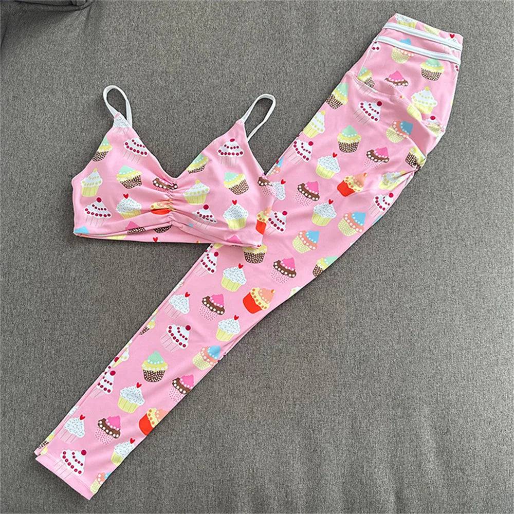 
                  
                    Nylon Women Yoga Set 2PCS Gym Scrunch Workout Pant Female Push Up Bra High Waist Leggings Fitness Sport Wear Active Suits
                  
                