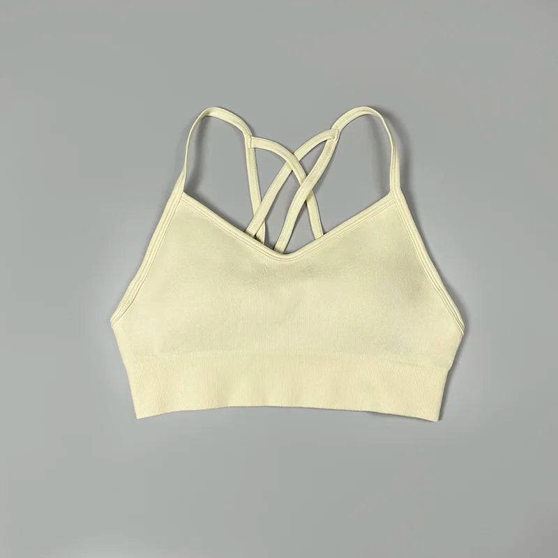 
                  
                    Women's Sports Bra Multi Strap Back Crop Top Running Gym Active Wear Workout Padded Yoga Underwear Sexy Bras
                  
                