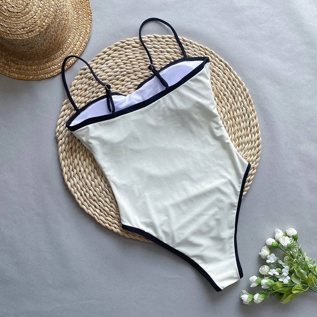 
                  
                    Sexy Women One Piece Swimsuit Female Swimwear 2024 Brazilian Monokini Swimming Suit Beachwear High Waist Patchwork Bathing Suit
                  
                