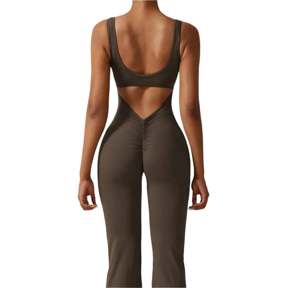 Women Tracksuit Sexy Jumpsuits Yoga Suit One-Piece Sport Fitness Workout Set Stretch Bodysuit Gym Clothes Push Up Sportswear