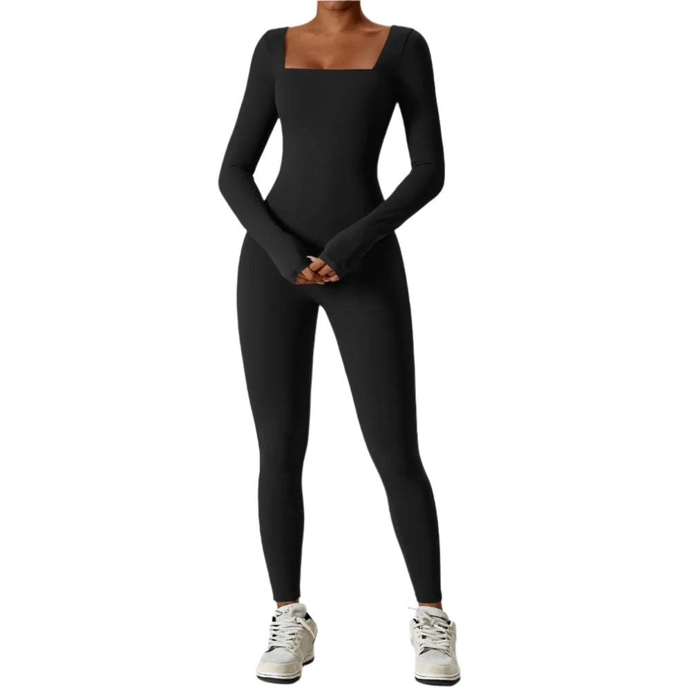 Women's Tracksuit Sportswear Seamless Long Sleeved Yoga Suit Gym Jumpsuit Push Ups Fitness Workout Clothes Bodysuit One Piece