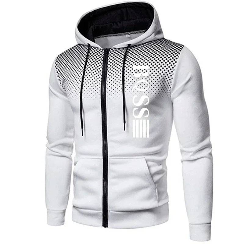 
                  
                    Mens Tracksuits Casual Sweatpants Printing Zipper Hooded Sweatshirt   fashion Versatile Coat Outdoors Jogging Sports Clothing
                  
                