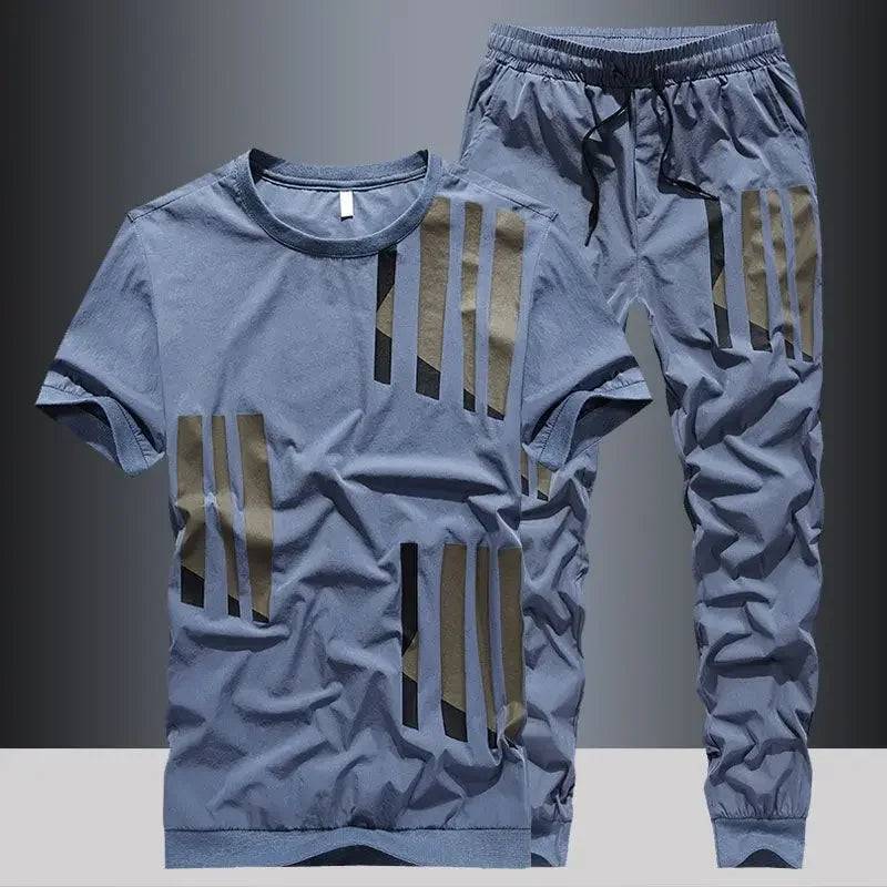 
                  
                    Men's Top Pants Sets Fashion Sports Suits Kpop Sweatpants Xl Clothing Cool No Logo Man T Shirt Polyester Slim Fit Chic Tracksuit
                  
                