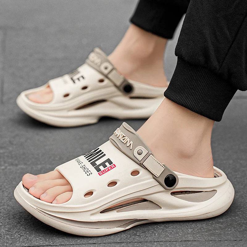 
                  
                    2024 Men's Outdoor Sandals Slippers Beach Comfortable Soft Sole Slide Clogs Casual Shoes Men Women Beach Sandals Big Size 46 47
                  
                