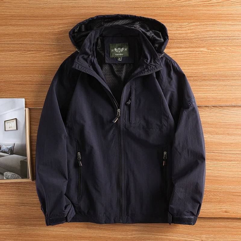 
                  
                    Men's Windbreaker Jackets For Men Motorcycle Helmet Clothing Waterproof Hooded Jacket Camping Outdoor Hiking Men's Coat
                  
                