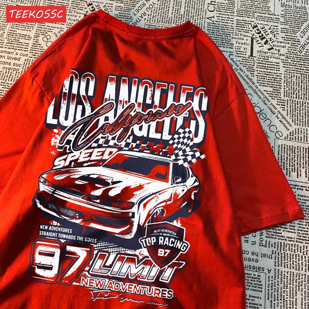 
                  
                    MOUNT Cool Racing Cars Printed Short Sleeve Breathable Fashion T Shirts Breathable Streetwear...
                  
                