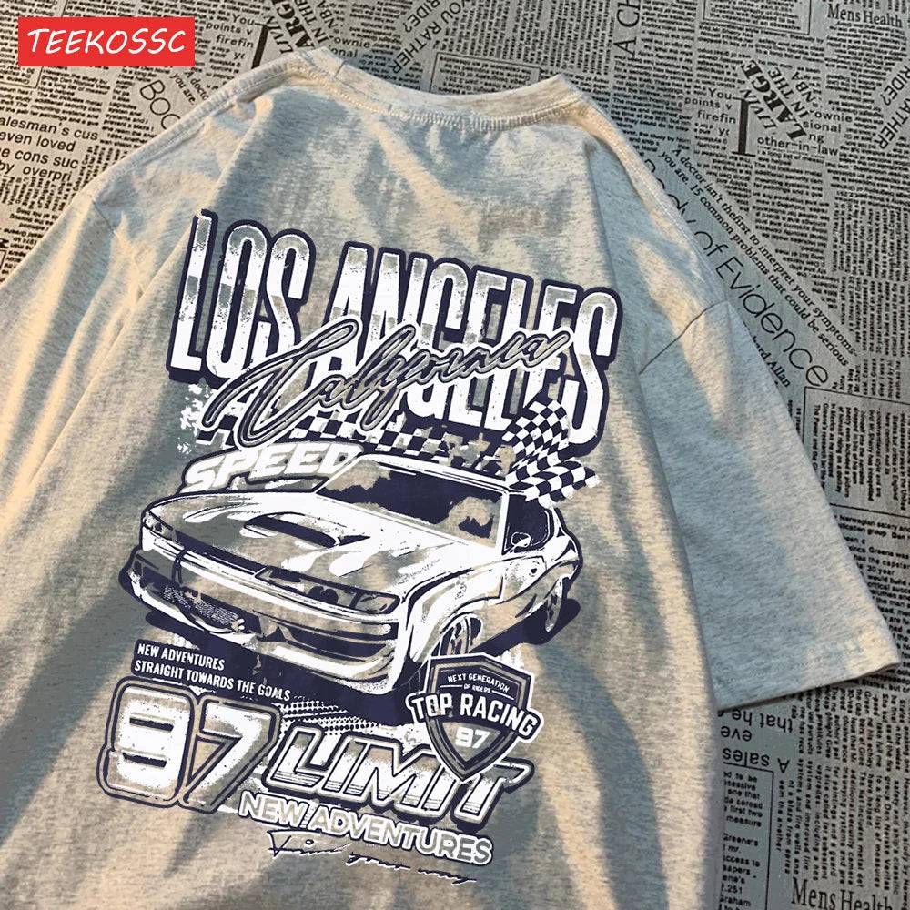 
                  
                    MOUNT Cool Racing Cars Printed Short Sleeve Breathable Fashion T Shirts Breathable Streetwear...
                  
                