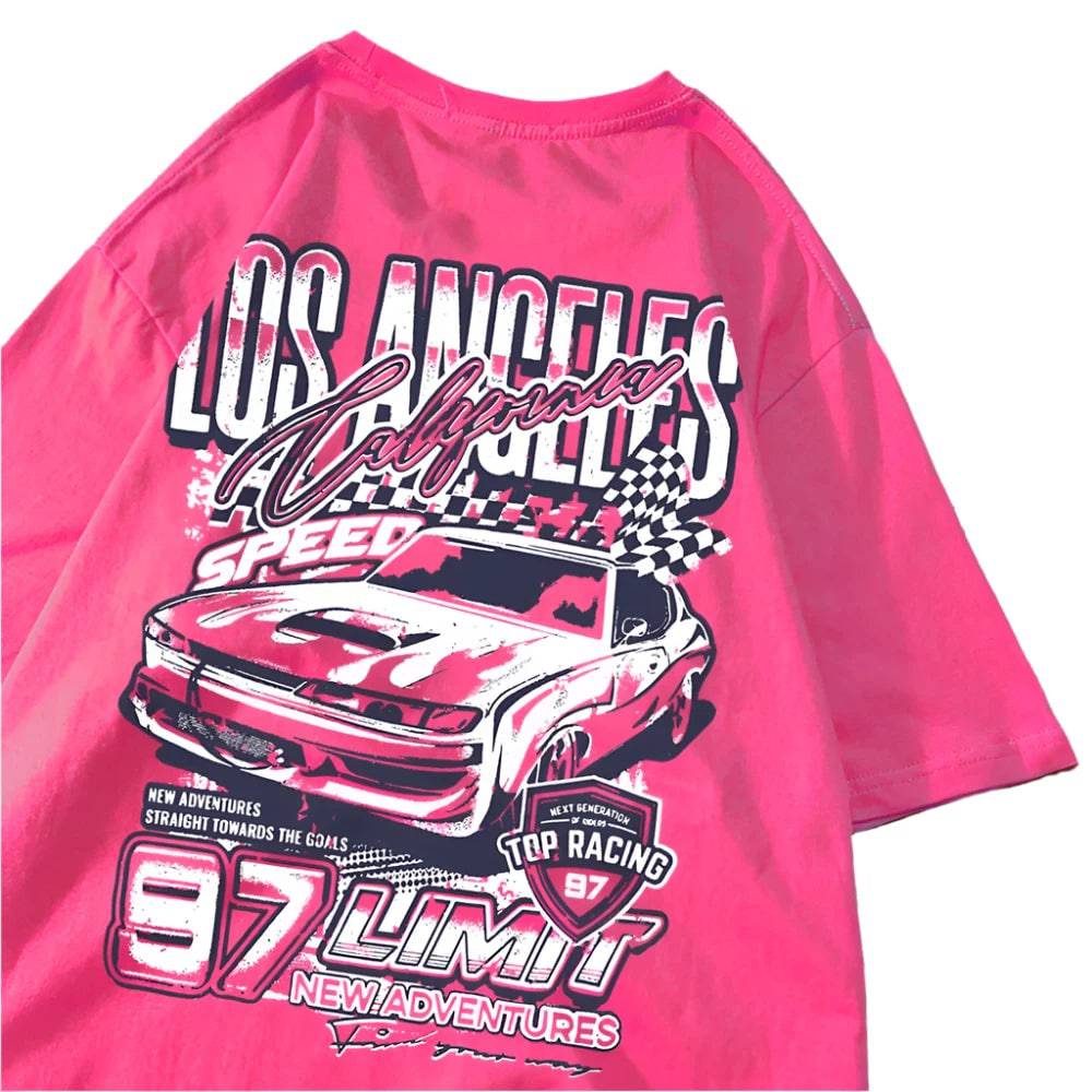 MOUNT Cool Racing Cars Printed Short Sleeve Breathable Fashion T Shirts Breathable Streetwear...