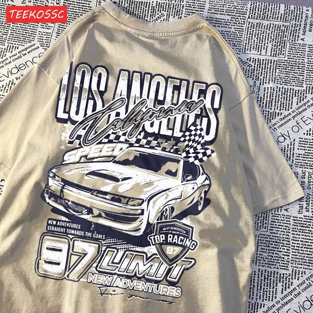 
                  
                    MOUNT Cool Racing Cars Printed Short Sleeve Breathable Fashion T Shirts Breathable Streetwear...
                  
                