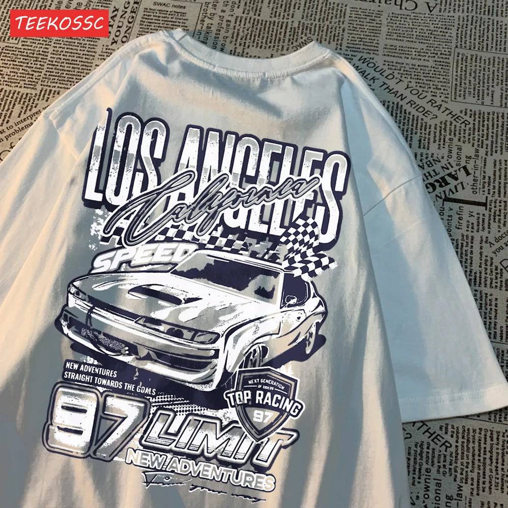 
                  
                    MOUNT Cool Racing Cars Printed Short Sleeve Breathable Fashion T Shirts Breathable Streetwear...
                  
                