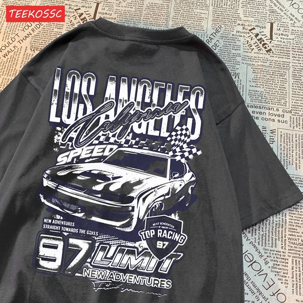 
                  
                    MOUNT Cool Racing Cars Printed Short Sleeve Breathable Fashion T Shirts Breathable Streetwear...
                  
                