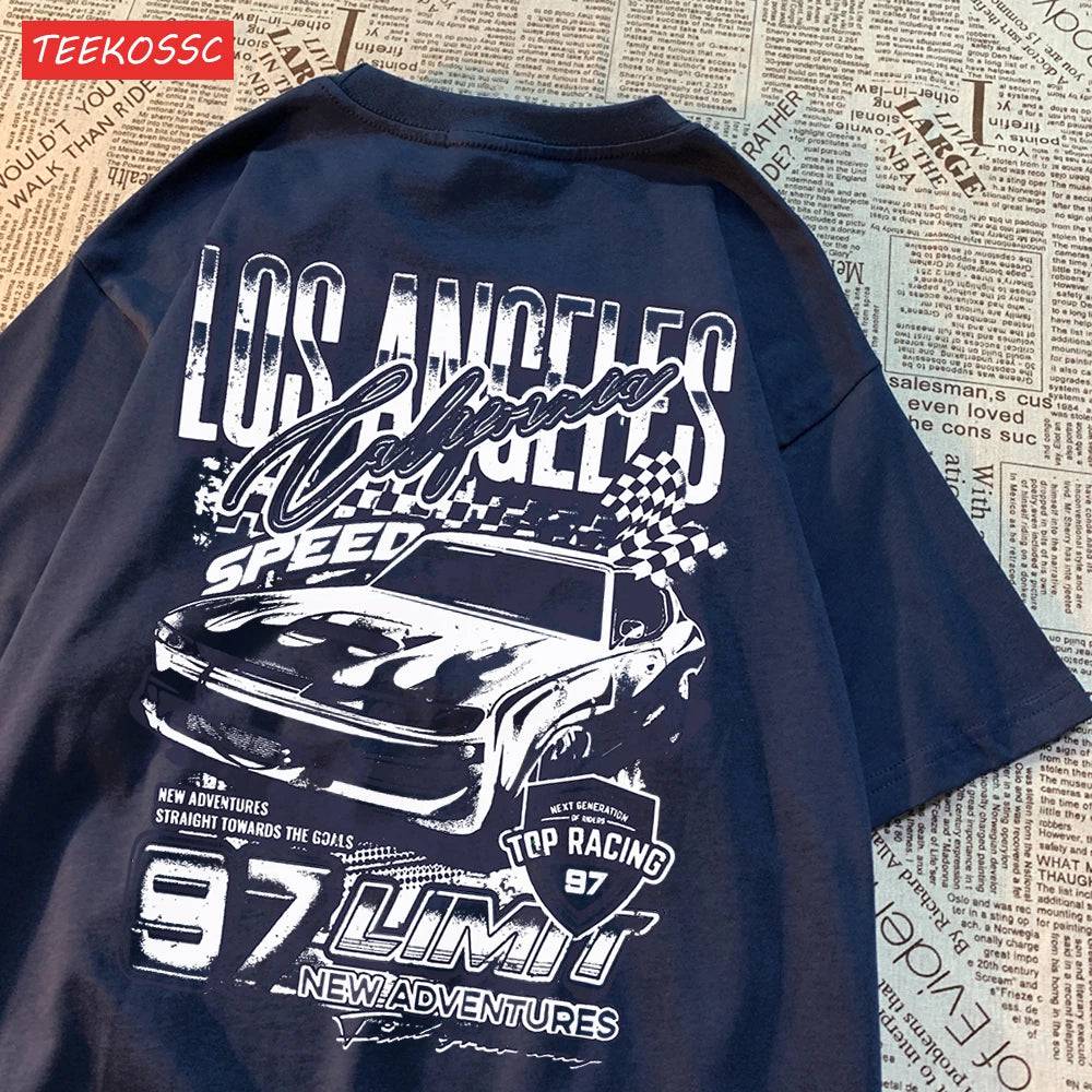 
                  
                    MOUNT Cool Racing Cars Printed Short Sleeve Breathable Fashion T Shirts Breathable Streetwear...
                  
                