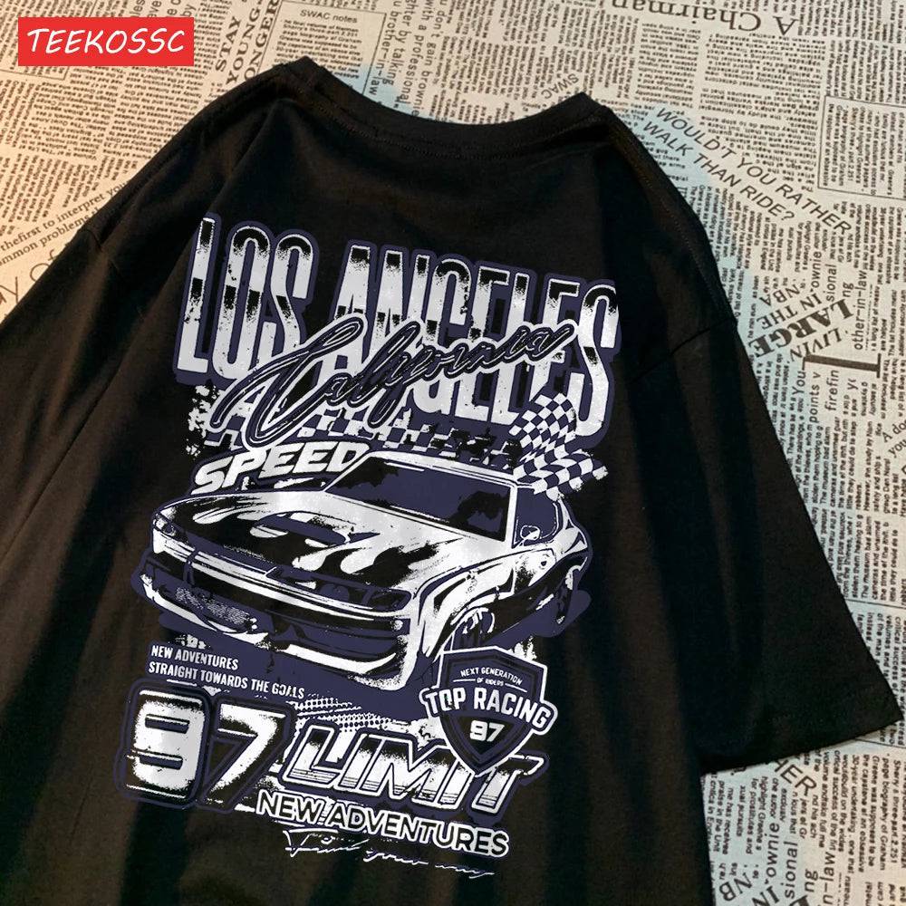 
                  
                    MOUNT Cool Racing Cars Printed Short Sleeve Breathable Fashion T Shirts Breathable Streetwear...
                  
                