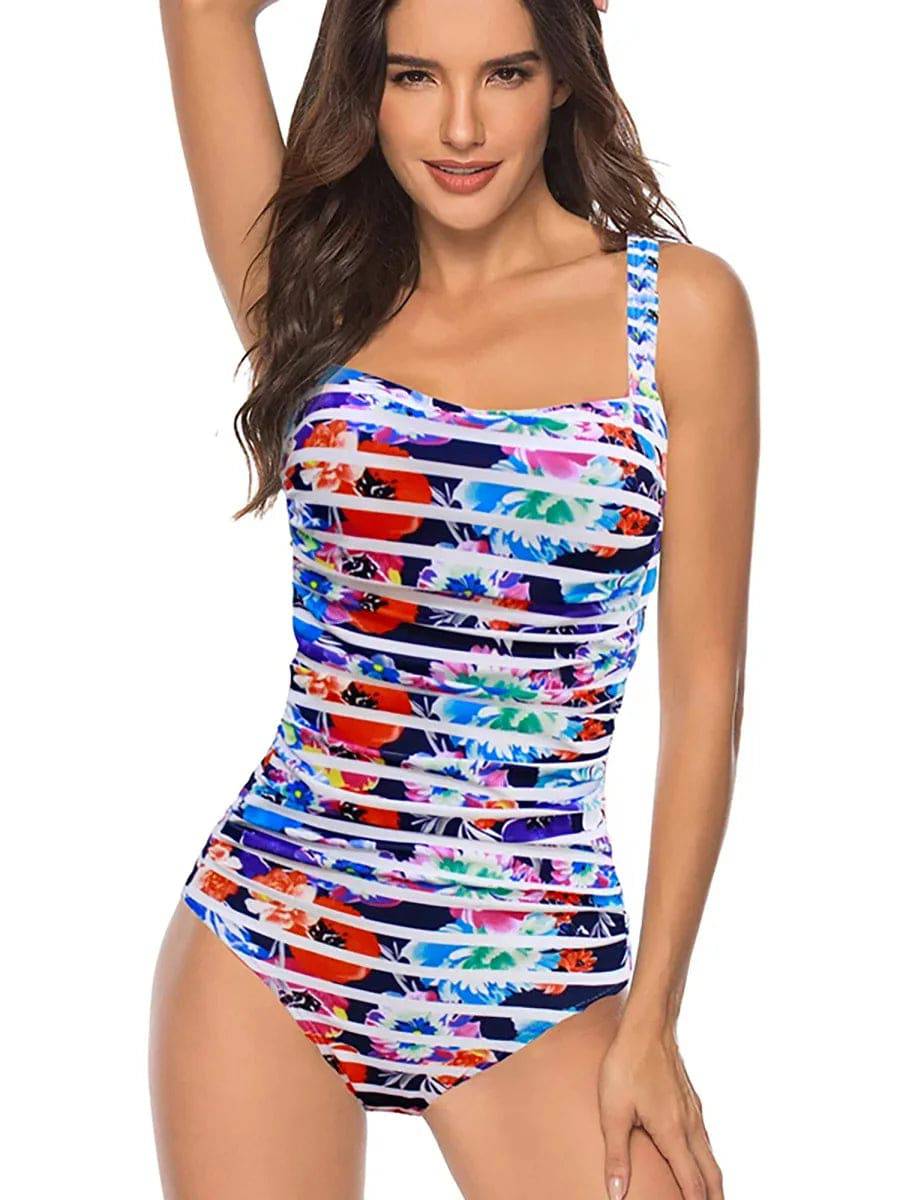 Sexy Plus Size Swimwear Women 2022 One Piece Swimsuit Black Retro Swimming Wear for Bathing Suits monokini maillot de bain femme