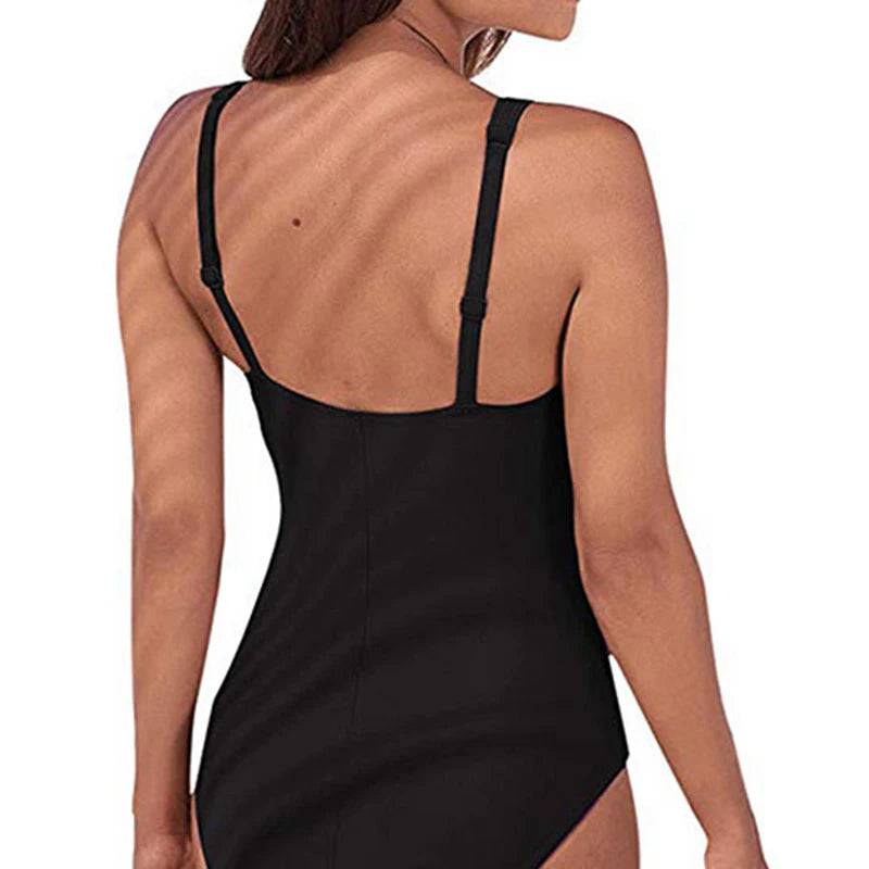 
                  
                    Sexy Plus Size Swimwear Women 2022 One Piece Swimsuit Black Retro Swimming Wear for Bathing Suits monokini maillot de bain femme
                  
                